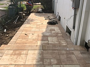 nicolock travertina alpine ridge walkway landing xl large pavers brick